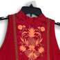 NWT Free People Womens Red Floral Sleeveless Pullover Blouse Top Size M image number 3