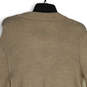 NWT Womens Tan Long Sleeve Hi-Low Hem Button Front Cardigan Sweater Size XS image number 4