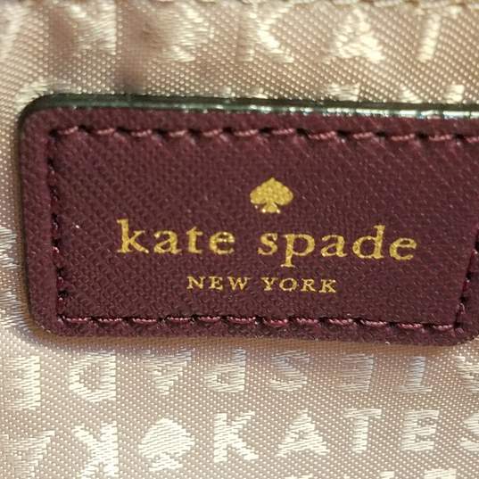 Kate Spade Saffiano Leather Shoulder Bag Mulled Wine image number 5