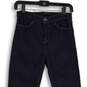 Womens Blue Denim Dark Wash 5-Pocket Design Skinny Leg Jeans Size 26 image number 3
