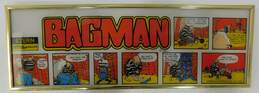 VTG 1983 Bagman Arcade Game Plexiglass Marquee Sign Stern Electronics