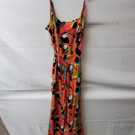 Farm for Anthropologie Multicolor Toucan Sleeveless Dress Size S image number 2