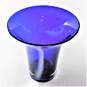 Cobalt Blue Glass 8.25 Inch Vase image number 1
