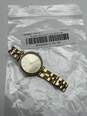 Womens MK3903 Gold Round Rhinestone Stainless Steel Analog Wristwatch 58g image number 6