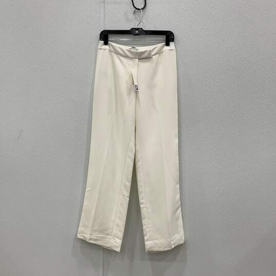 NWT Ann Taylor LOFT Womens White Blazer And Pants 2 Piece Set Size 2P image number 8