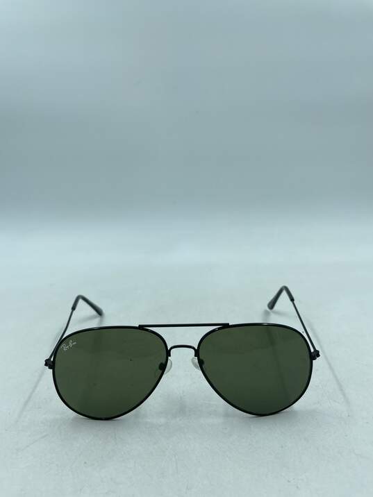 Ray-Ban Black Aviator Sunglasses image number 2