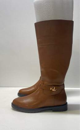 Lauren Ralph Lauren Leather Everly Riding Boots Tan 10 alternative image