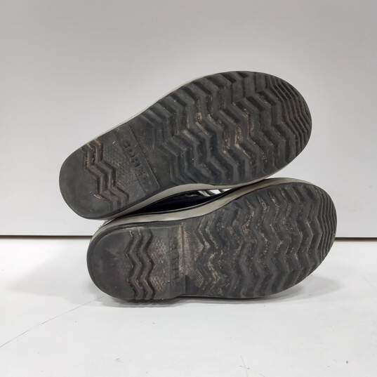 Sorel Kids Gray/Black Yoot Pac Nylon Boots Size 1 image number 5