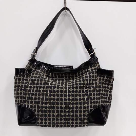Kate Spade Classic Noel Black/White Footed Purse Tote Bag image number 3
