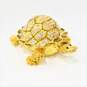 Unbranded Gold Turtle with Rhinestone Shell Trinket Box image number 1