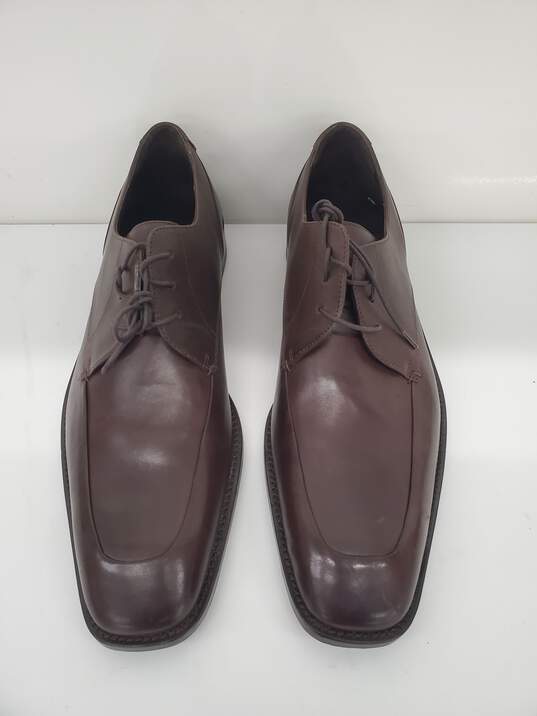 Men Clavin Klein Brown Leather Dress Shoes Size-12 New image number 1