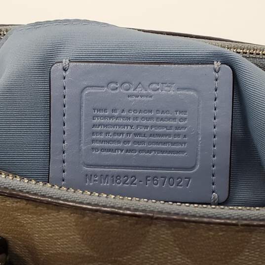 Coach Mini Surrey Carryall in Signature Canvas with Blue Trim image number 6