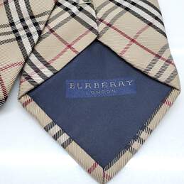 Burberry London Check Patterned Silk 59in Necktie AUTHENTICATED alternative image