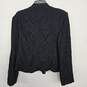 Black Lace Long Sleeve Gold Zip Up Jacket image number 2