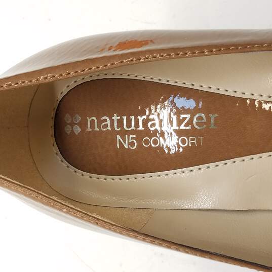 Naturalizer Women's Brown Glossy Lennox Pumps Size 6.5 image number 7