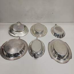 Bundle of Assorted Silver Platted Dishware alternative image