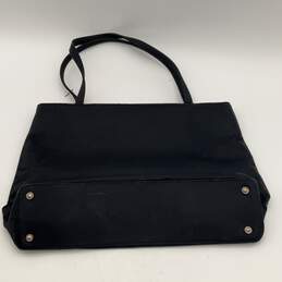 Womens Black Leather Double Handle Inner Pocket Bottom Stud Tote Bag alternative image