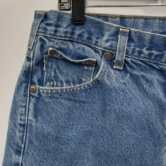 Men's Carhartt Blue Denim Jeans 38X34 image number 3