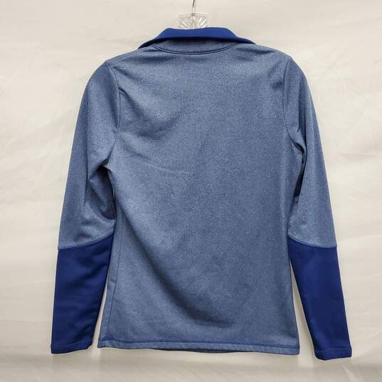 The North Face WM's Glacier PR Tech Half Zip Heathered Blue Pullover Size XPS image number 2