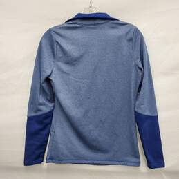 The North Face WM's Glacier PR Tech Half Zip Heathered Blue Pullover Size XPS alternative image