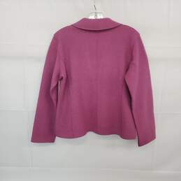 Eileen Fisher Purple Wool Blend Jacket WM Size PS alternative image