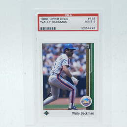 1989 Wally Backman Upper Deck Graded PSA 9 NY Mets