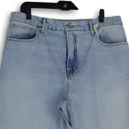 Womens Light Blue Denim 5-Pocket Design Skinny Leg Jeans Size 14 image number 3