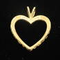 14K Yellow Gold Nugget Heart Pendant - 1.47g image number 2