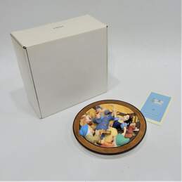 Disney Snow White Sixtieth Anniversary 3D Plate A-Yodel-Ay-Hee-Hoo! w/ COA