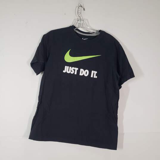 Boys JUST DO IT Cotton Crew Neck Short Sleeve Pullover T-Shirt Size XL image number 1