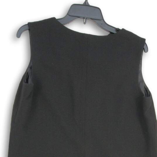 NWT Premise Womens Black V-Neck Sleeveless Pullover Mini Dress Size Medium image number 4