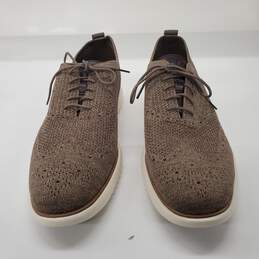 Cole Haan 2.ZEROGRAND Sitchlite Brown Knit Oxford Shoes Size 14M