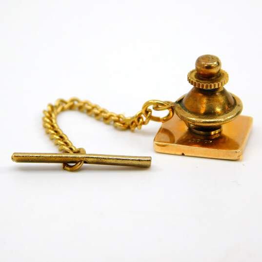 10K Yellow Gold Service Pin 3.1g image number 3