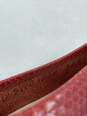 Authentic Salvatore Ferragamo Red Snake-Embossed Flats W 7.5B image number 6