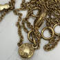 Designer J. Crew Gold-Tone Clear Crystal Cut Stone Link Chain Necklace image number 4