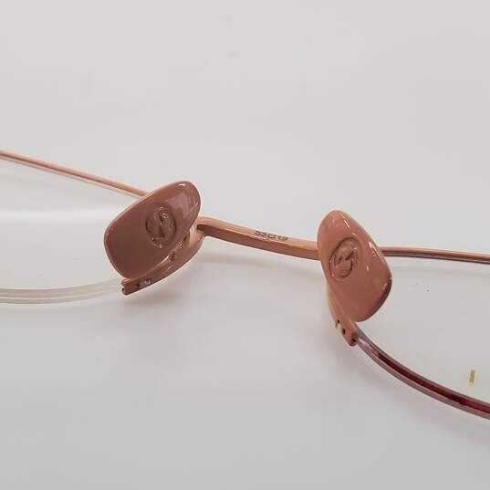 Gucci Titanium Pink Half Rim Eyeglasses with Demo Lenses GG 0339OJ - AUTHENTICATED image number 8