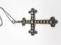 925 Silver Mexico Cross Pendant Necklace 20in image number 2