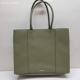 Rebecca Minkoff Sage Green Saffiano Leather Large Tote Bag alternative image