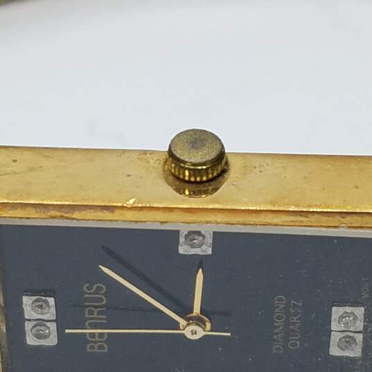 Vintage Benrus Diamond Quartz Stainless Steel Bracelet Watch image number 5