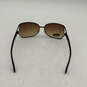 Womens Brown Tortoise UV Protection Oversized Square Sunglasses W/ Case image number 3