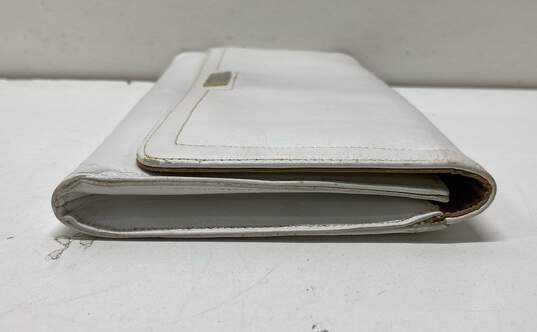 Pierre Cardin Ivory Leather Clutch Bag image number 4