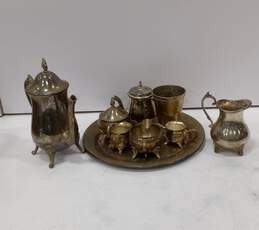 Silver Plated Tea Sets Assorted 9pc Lot