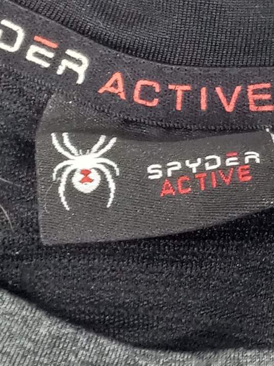 Spyder Active Men's Gray Long Sleeve T-Shirt Size M image number 3