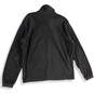 Mens Gray Mock Neck Long Sleeve Full-Zip Fleece Jacket Size X-Large image number 2