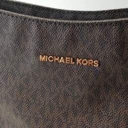 Michael Kors Monogram Shoulder Bag Brown alternative image