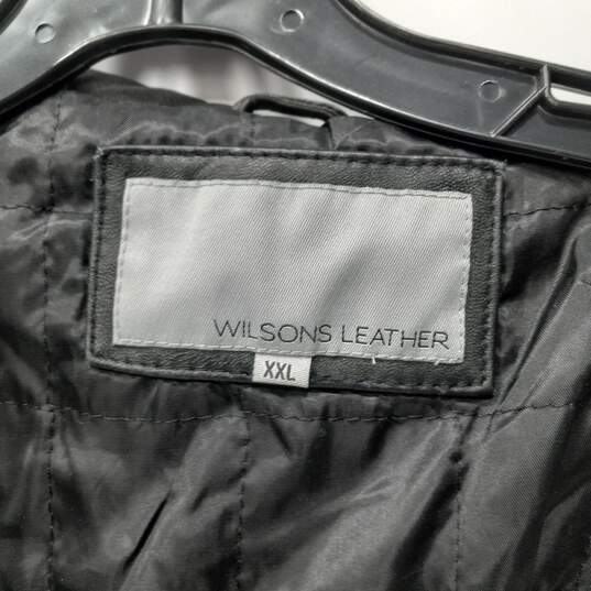 Wilsons Black Leather Coat image number 4