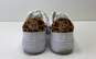 Nike AF 1 Low Pixel SE Women's White Sneakers with Leopard Print Swoosh Sz. 8.5 image number 4