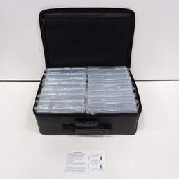 ENGPOW Fireproof Locking Photo Storage Box with 16 Inner Clear Photo Cases
