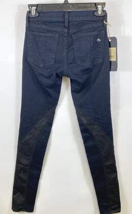 NWT Rag & Bone Womens Blue Medium Wash Low Rise Denim Skinny Jeans Size 24 alternative image