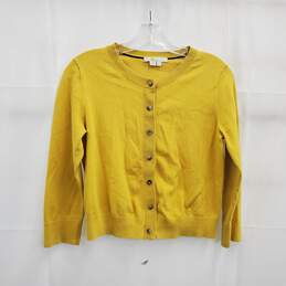 Boden Yellow Button Up Cardigan Women's Size Small